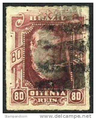 Brazil #71 XF Used 80r Lake Emperor Dom Pedro From 1878-79 - Gebruikt