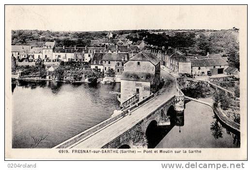 Fresnay Sur Sarthe -  Pont Et Moulin Sur La Sarthe : Achat Immédiat - La Fresnaye Sur Chédouet