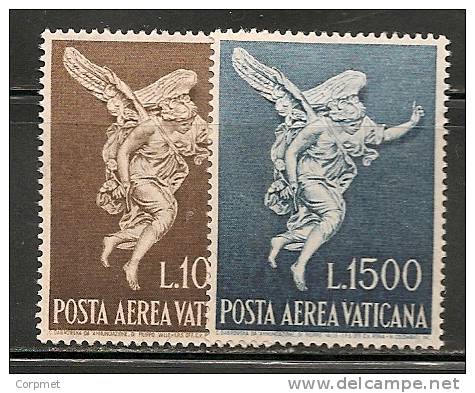 VATICAN CITY - POSTA AEREA Yvert # A45/46 - MINT LH - Airmail