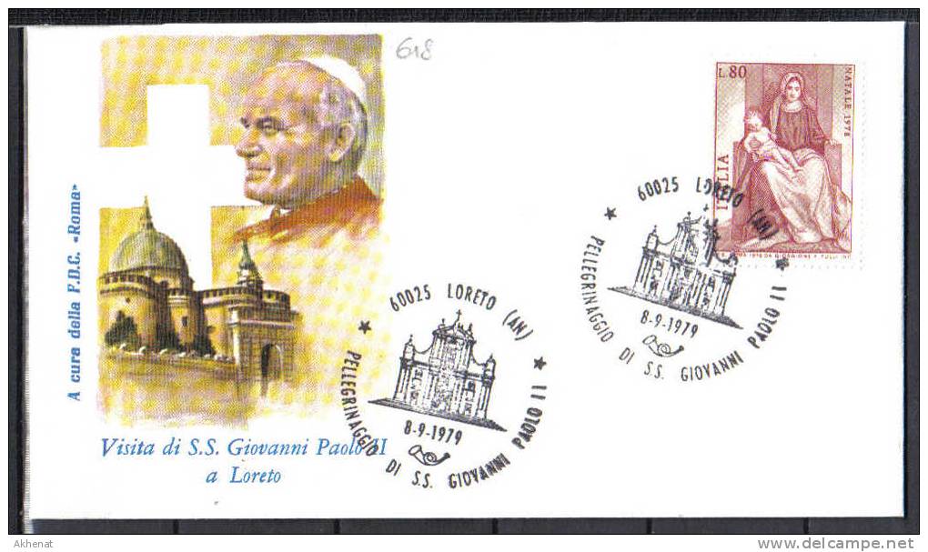 VER618 - VIAGGI DI S.S. GIOVANNI PAOLO II, 8/9/1979 A Loreto - Covers & Documents