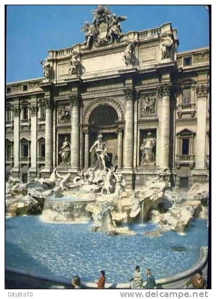 Roma - Fontana Di Trevi - 231 - Viaggiata - Fontana Di Trevi