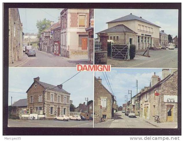 Damigni Damigny ? Multivue édit.herault , La Poste La Mairie Rues Pont Du Fresne &  Principale - Damigny