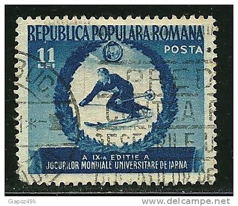 ● ROMANIA 1951 - SPORT - N. 1137 Usato - Cat. ? € - Lotto N. 1178 - Oblitérés