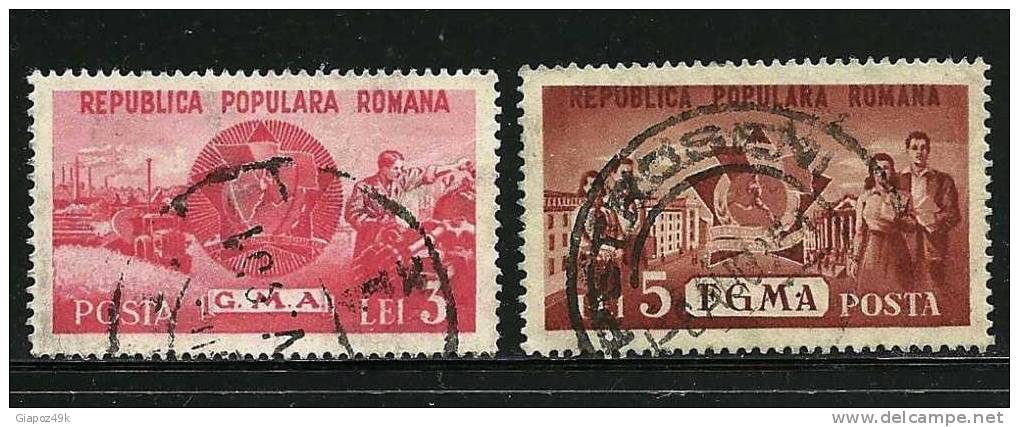 ● ROMANIA 1950 - SPORT - N. 1128 / 29  Usati - Cat. ? € - Lotto N. 1179 - Usado