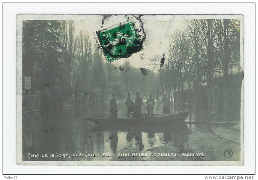 BOUGIVAL - Crue De La Seine 30 Janvier 1910 - Quai Boissy D'Anglas - Bougival