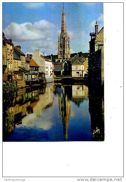 76 HARFLEUR LEZARD ET EGLISE SAINT ST MARTIN REFLETS DANS L EAU - Harfleur