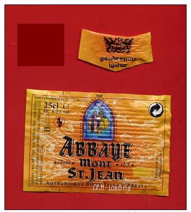 - 526B  -  Etiquette De Bière  Pour Collection " Abbaye Mont St Jean " Pour Collection - Bière