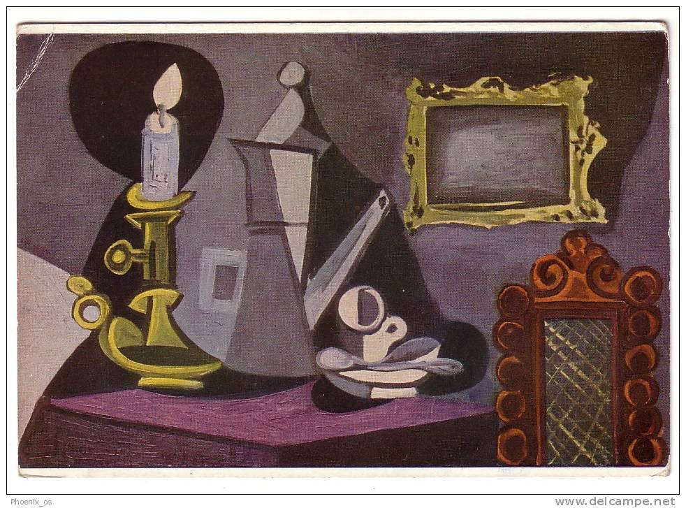 ILLUSTRATOR / PABLO PICASSO - Nature Morte A La Bougie, Still Life By Candle Light - Picasso