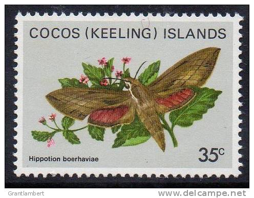 Cocos (Keeling) Islands 1982 Butterflies & Moths 35c MNH  SG 91 - Cocos (Keeling) Islands