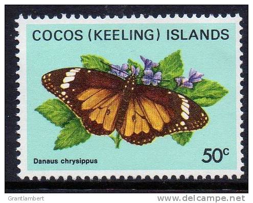 Cocos (Keeling) Islands 1982 Butterflies & Moths 50c MNH  SG 94 - Kokosinseln (Keeling Islands)