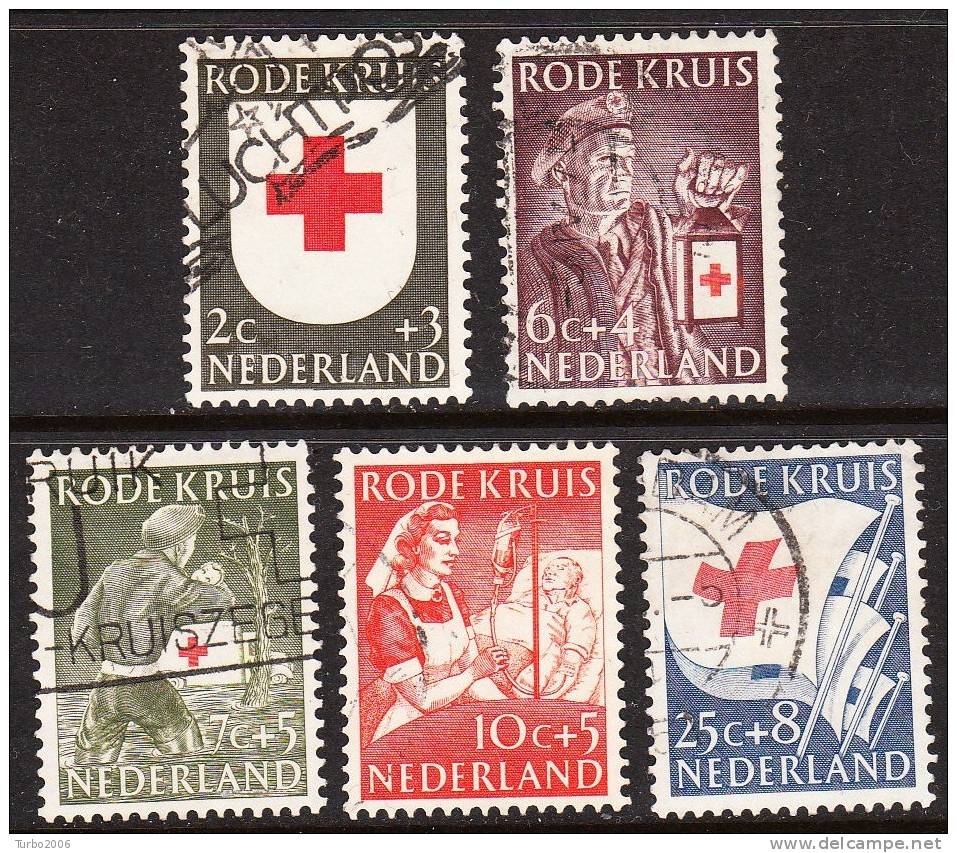 1953 Rode Kruis Zegels Red Cross  NVPH 607 / 611 - Oblitérés