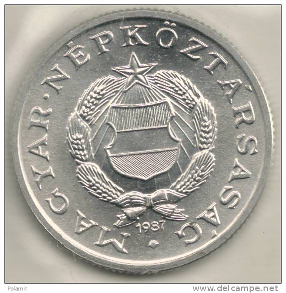 Hungary Ungheria 1  Forint  KM#575  1987 - Hungría