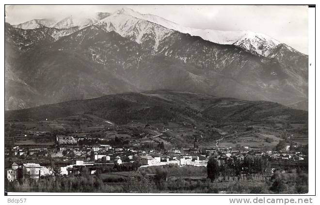 66 - Pyrénées Orientales - PRADES - Vue Générale Et Le Canigoü - Format 8,8 X 14 - Prades