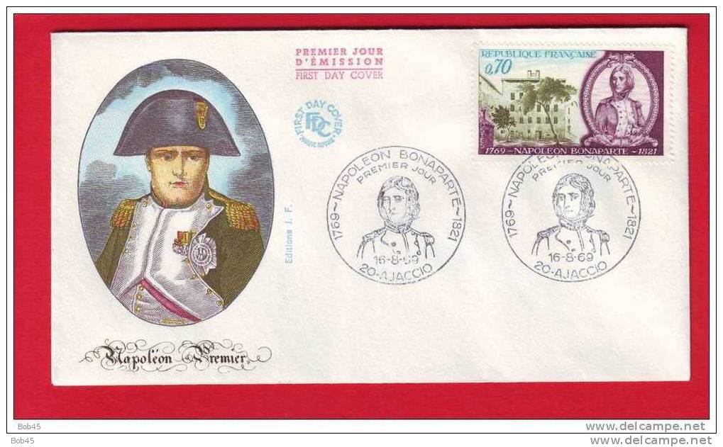 (2048-1969) FDC Napoleon Premier Bonaparte Ajaccio (Y&T 1610) - 1960-1969