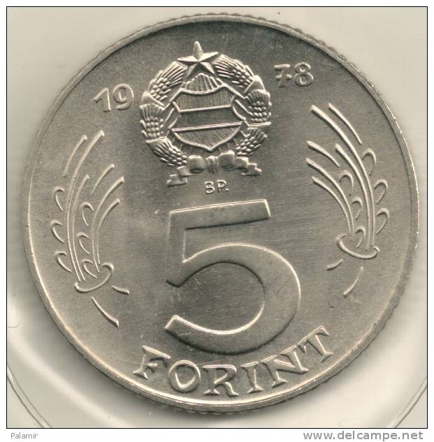 Hungary Ungheria 5  Forint  KM#594  1978 - Hungría