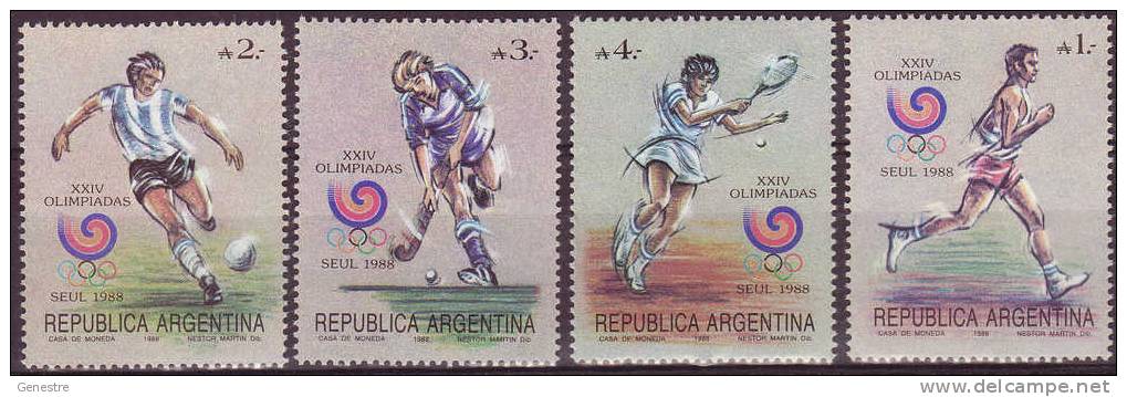 Argentine 1988 ** (MNH) SG 2118 à 2121 - Estate 1988: Seul