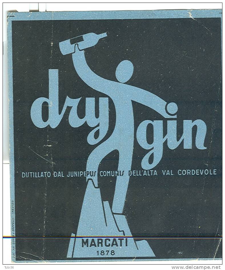 DRY GIN - DISTILLATO - MARCATI DISTILLERIE. - Altri & Non Classificati