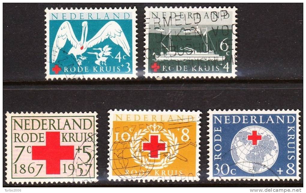 1957 Rode Kruis Zegels Red Cross  NVPH 695 / 699 - Used Stamps