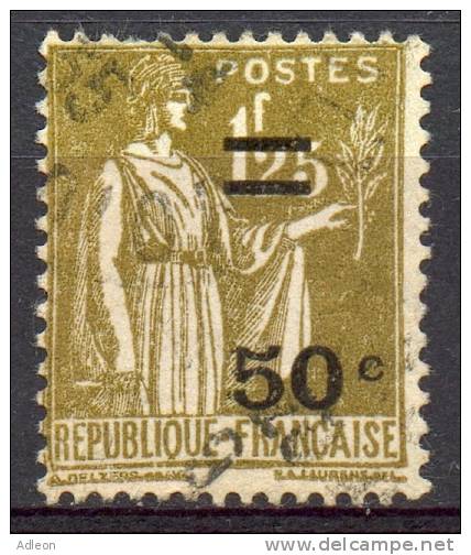 France- Type Paix 50c Sur 1F25 Olive YT 298 Obl. - 1932-39 Vrede