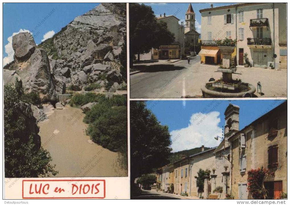LUC EN DIOIS Drôme 26 : Multivues Village Centre Magasin Coop - Luc-en-Diois