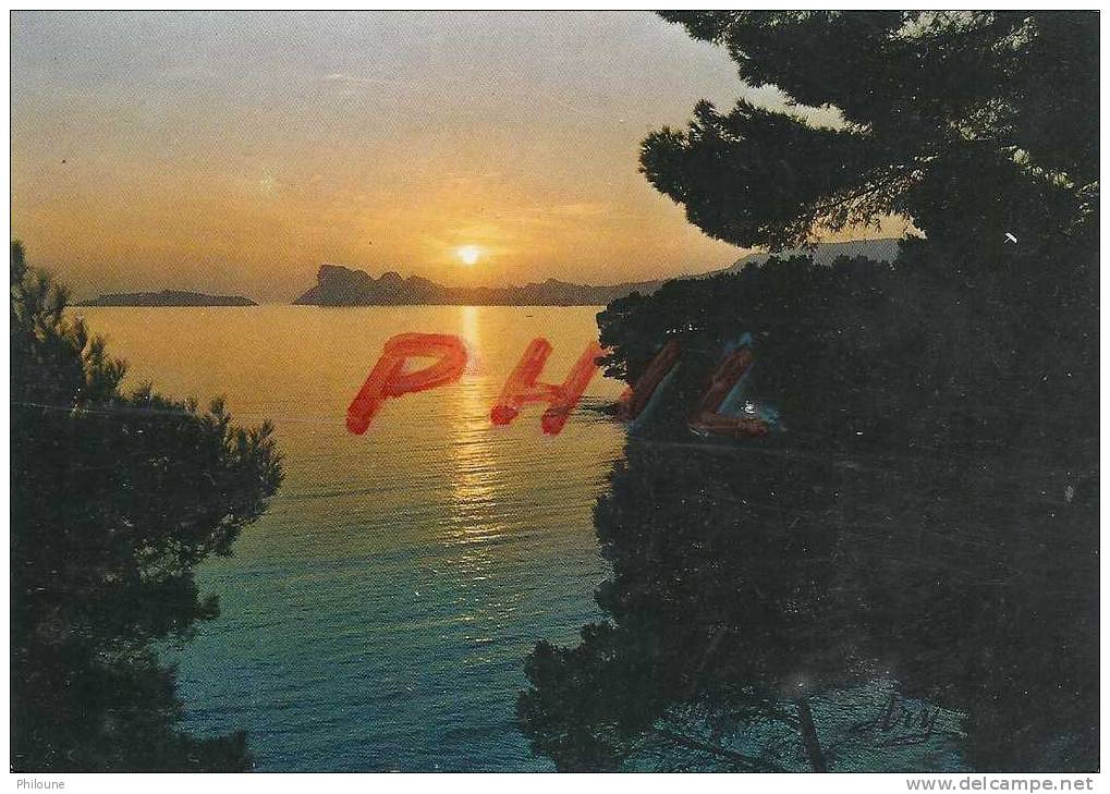 Image De La Méditerranée, Un Coucher De Soleil..., Ref 1103-684 - Halt Gegen Das Licht/Durchscheink.