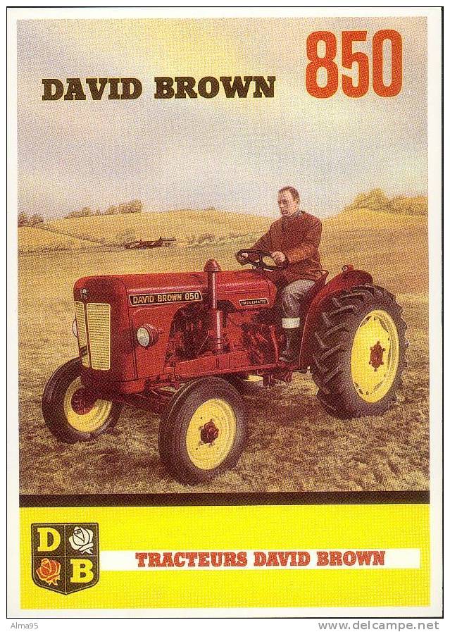 CPM - PUBLICITE - TRACTEUR - MATERIEL AGRICOLE - N°15 - TRACTEUR DAVID BROWN 850 - Tractors