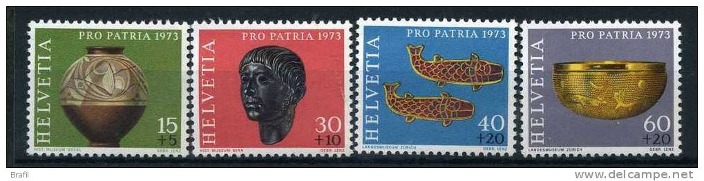 1973, Svizzera, Pro Patria , Serie Completa Nuova (**) - Nuevos