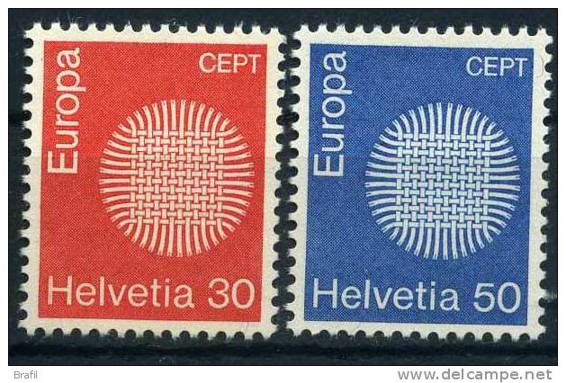 1970 Svizzera, Europa , Serie Completa Nuova (**) - Unused Stamps