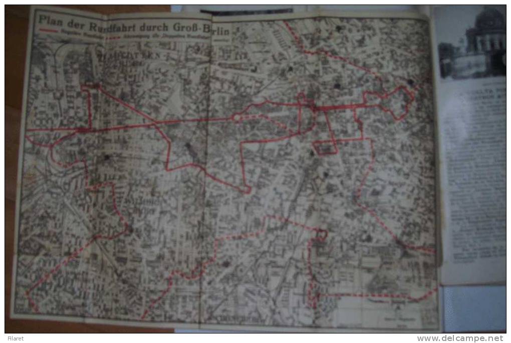 GERMANY-ELITE,DURCH BERLIN UND NACH POTSDAM,REVUE,1931,MAPS AND OTHERS - Roadmaps