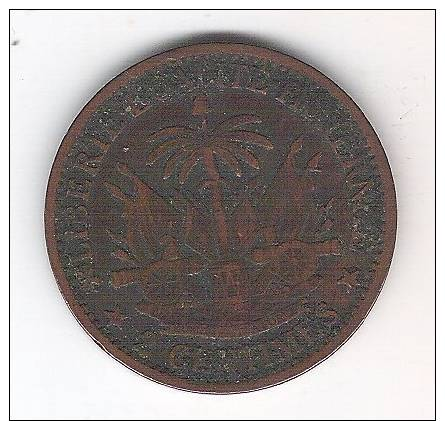 HAITI  2 Centimes 1881  KM 43 - Haiti