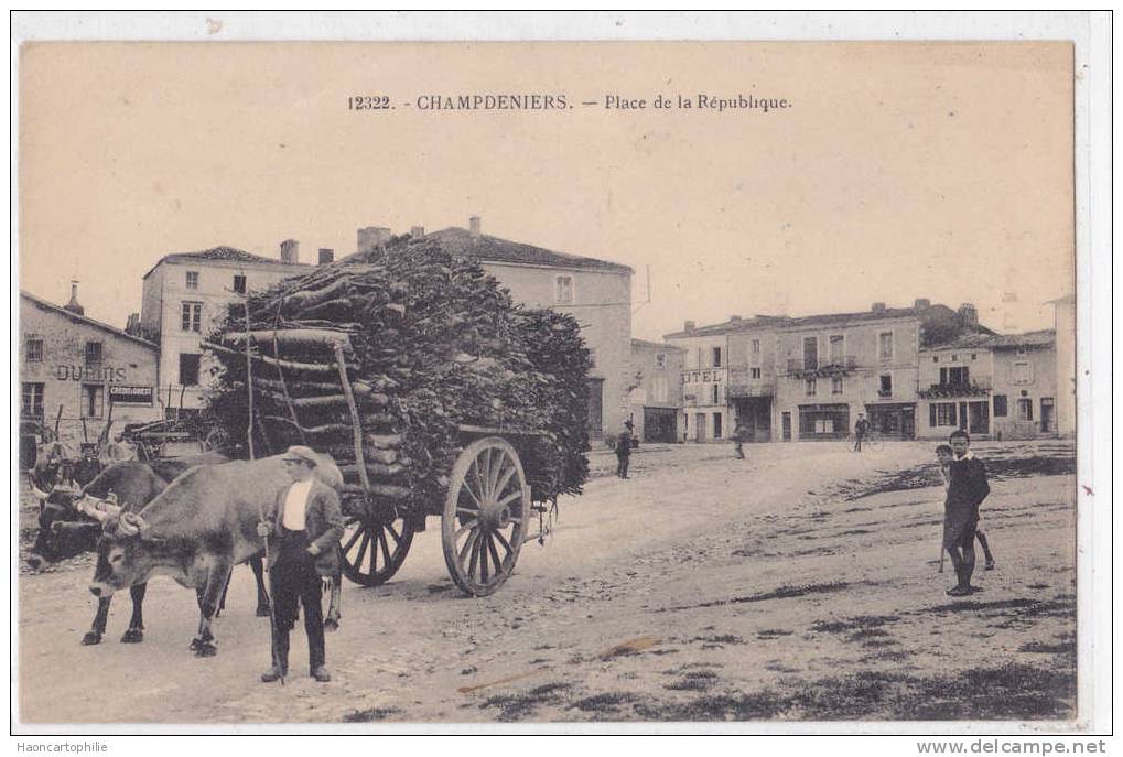 Champdeniers : Attelage  De Bois - Champdeniers Saint Denis