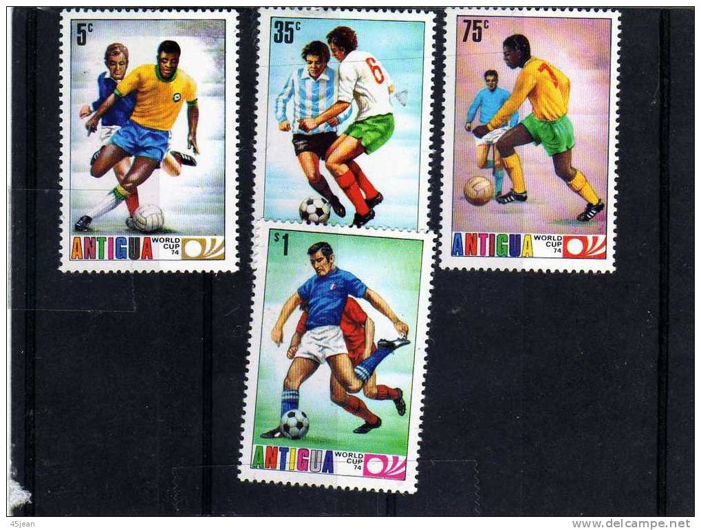 Antigua 1974 Série  N** Coupe Du Monde De Football à Munich - 1974 – Germania Ovest