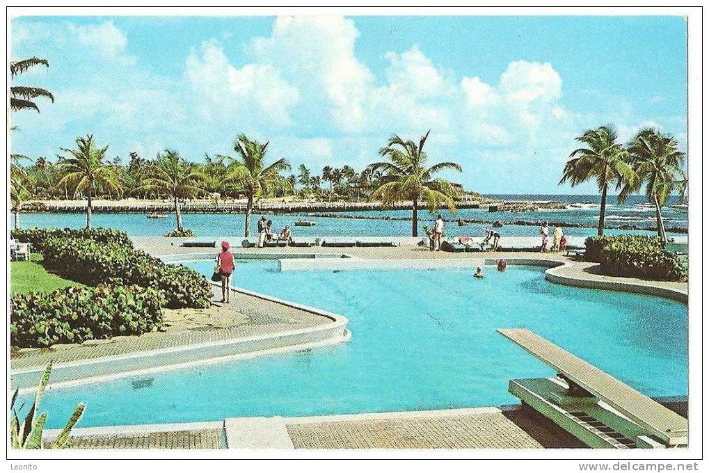 Caribe Hilton Swimming Pool San Juan Puerto Rico 1966 - Puerto Rico