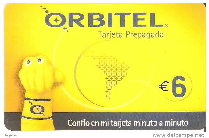 TARJETA DE ESPAÑA DE ORBITEL DE 6 EUROS - Otros & Sin Clasificación