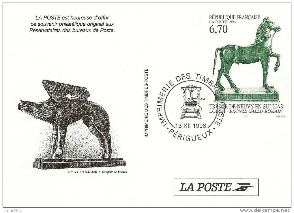 Souvenir Philatélique Pour Les Réservataires Des Bureaux De Poste - Brieven En Documenten