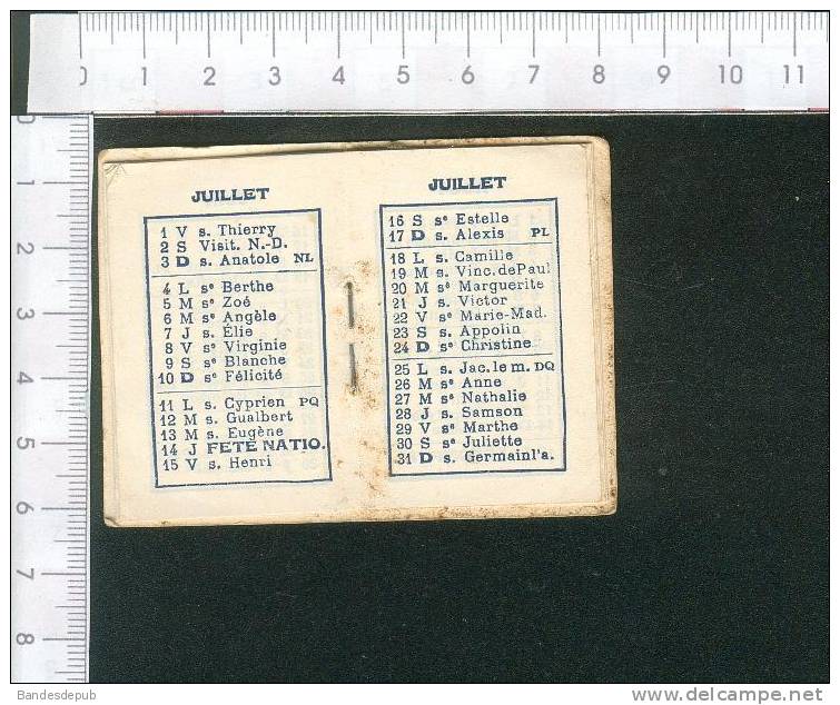 Joli Carnet Calendrier Publicitaire Dijon  1932 - Petit Format : 1921-40