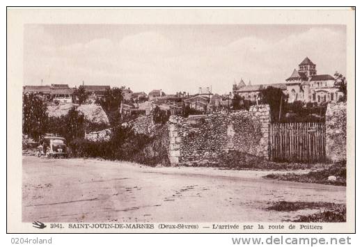 St Jouin De Marnes - L'Arrivée Par La Route De Poitiers  : Achat Immédiat - Saint Jouin De Marnes