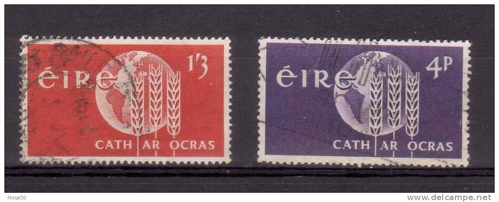 Ierland 1963 Mi Nr 157+158 Actie Tegen Honger - Used Stamps