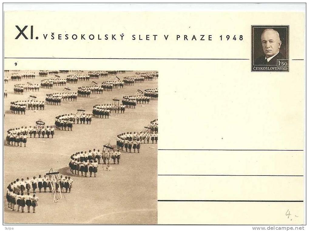 XI. Sokol, Prag 1948 - Ansichtskarten