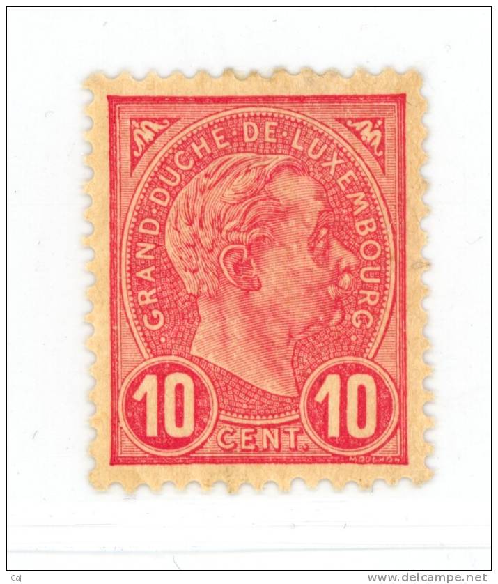 Luxembourg  :  Yv  73  * - 1895 Adolphe Rechterzijde