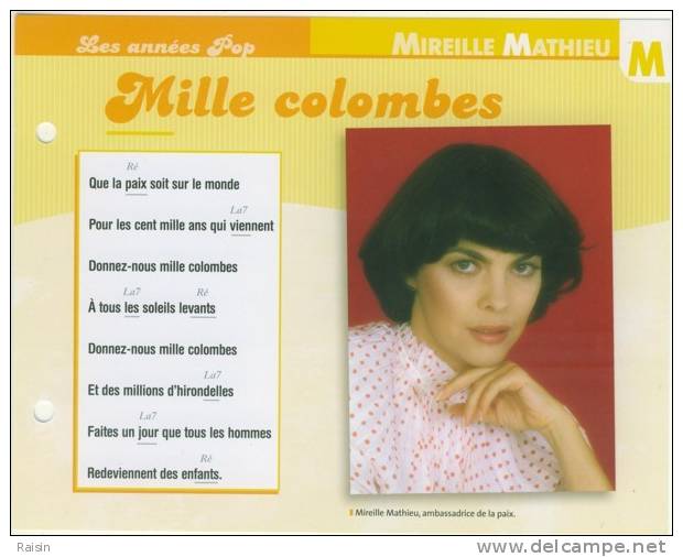 Les Années Pop Mireille Mathieu Mille Colombes Ed. Atlas TBE - Sonstige & Ohne Zuordnung