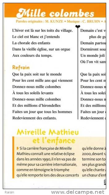 Les Années Pop Mireille Mathieu Mille Colombes Ed. Atlas TBE - Sonstige & Ohne Zuordnung