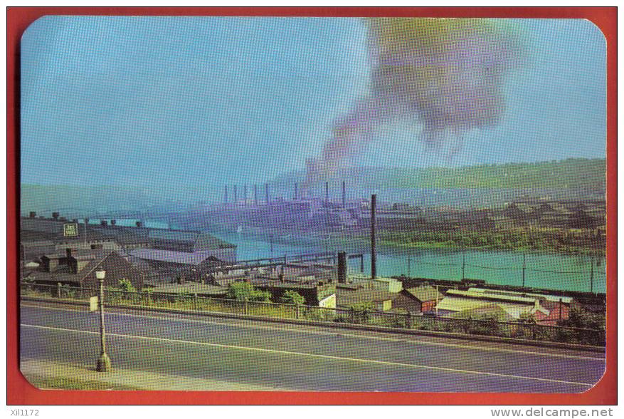 G1170 Pittsburg Steel Mills, Jones & Laughlin Mill Monongahela River.Wonday 50281.Not Circulated - Pittsburgh