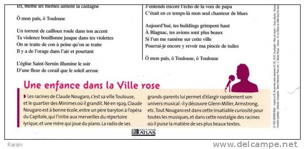 Les Années Rock Et Yé-Yé Claude Nougaro Toulouse Ed. Atlas TBE - Sonstige & Ohne Zuordnung