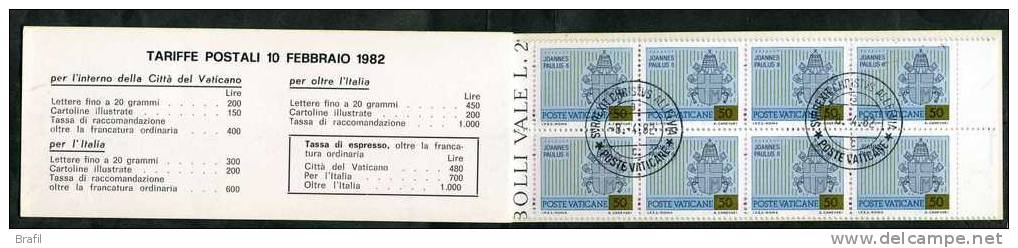 1982, Vaticano , Libretto I Viaggi Giovanni Paolo II° , Usato Con Annullo 08.04.1982 - Postzegelboekjes