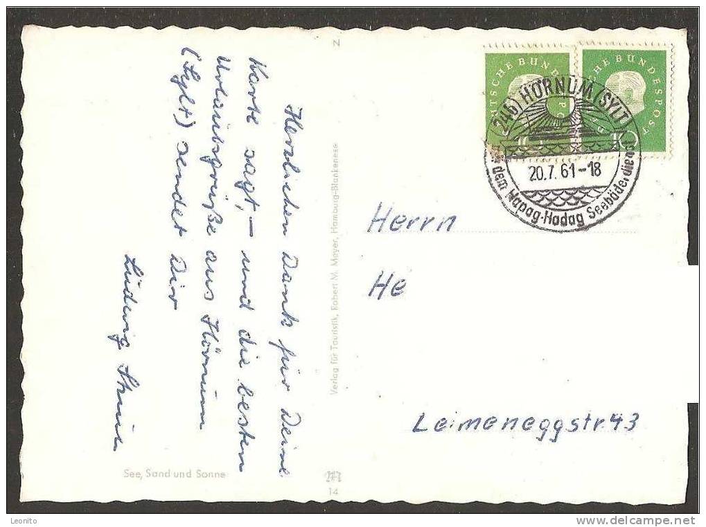 Hörnum Sylt Stempel !!! 1961 - Sylt