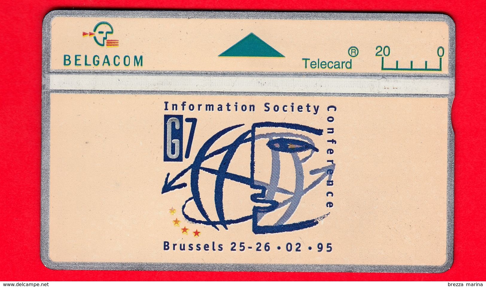BELGIO - Scheda Telefonica - 1995 - Vertice G7 - L&G Pubblicitarie E Speciali Belgacom - 20 - Senza Chip