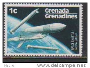 Booster Jettison, Space Shuttle, Grenada 1978 Mnh - Amérique Du Sud