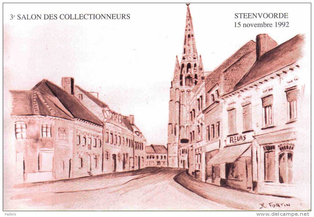 Carte Postale 59. Steenvoorde  3èm Salon Des Collectionneurs  Par René Fortin Trés Beau Plan - Steenvoorde