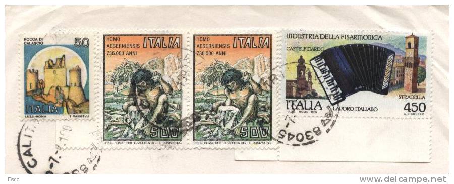 Mailed Letter  From Italy To Bulgaria - Postal Parcels